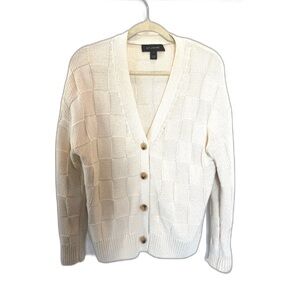 St. John's Cream Button-Up Sweater